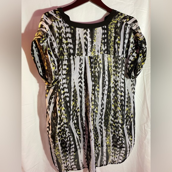 Addition Elle Black & Yellow Top Size 18 - Picture 5 of 6
